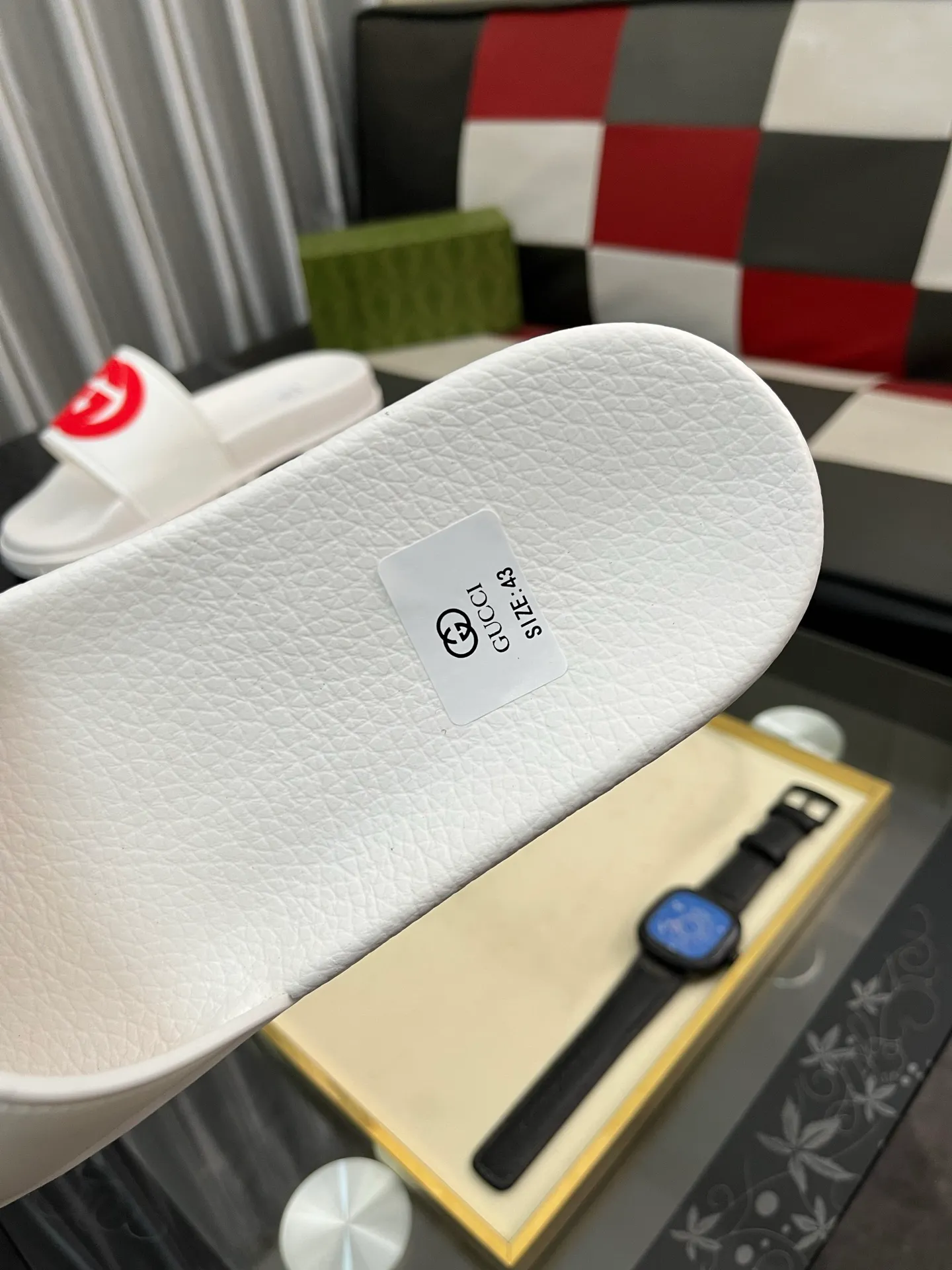Men's men's shoes💰260⌚️⌚️ＧＵＣＣＩ.Gucci.Official website 1:1 popular slippers hot sale! Original original material 🩴 SIZE: 38-46 (45.46 non-refundable)